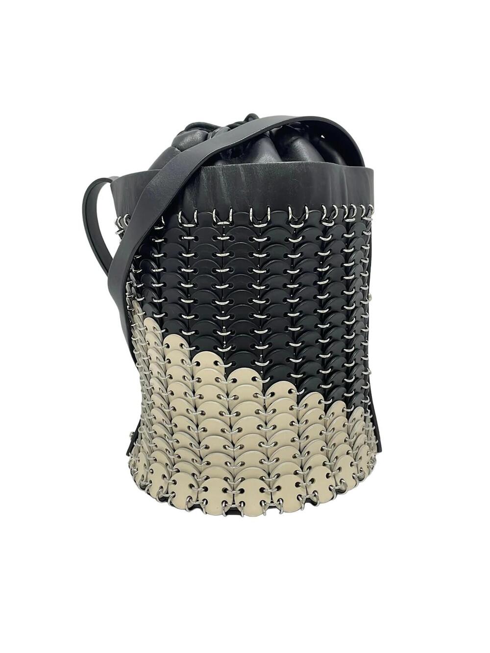 Paco Rabanne Black Cream Silver Leather #346037P50B